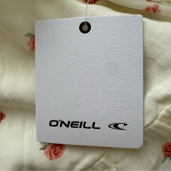 NWT O’Neill White Floral Jumper Cottagecore Off-Shoulder Spring Size S - Picture 9 of 12